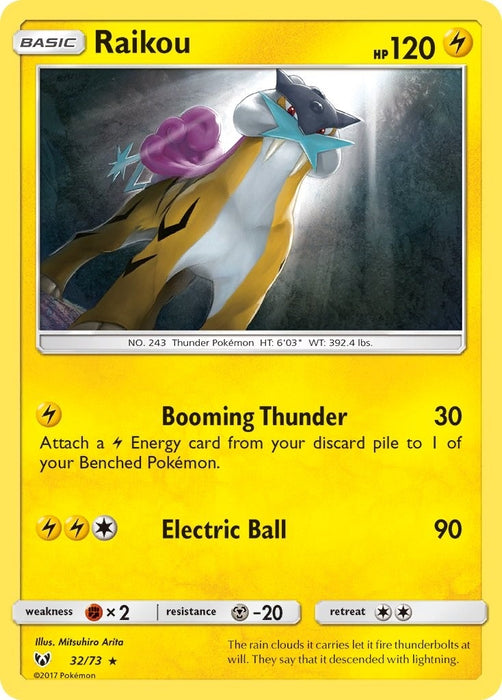 Image for Raikou (32/73) (Reverse Holofoil) [Shining Legends] (SHL) - Pokemon