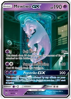 Image for Mewtwo GX (Secret Shining) (78/73) (Holofoil) [Shining Legends] (SHL) - Pokemon