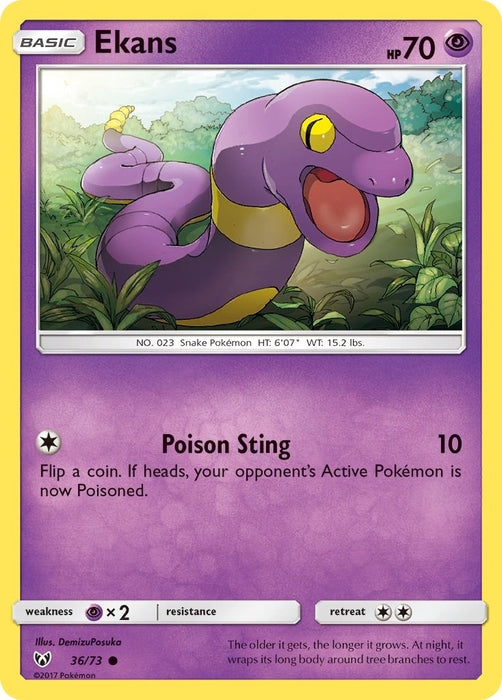 Image for Ekans (36/73) [Shining Legends] (SHL) - Pokemon