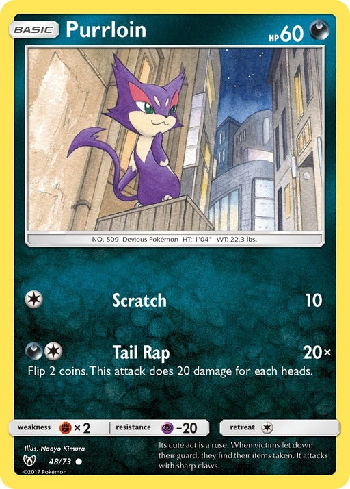 Image for Purrloin (48/73) (Reverse Holofoil) [Shining Legends] (SHL) - Pokemon