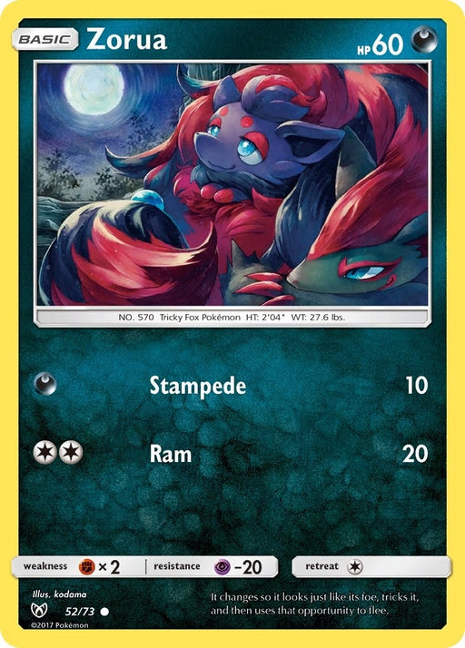 Image for Zorua (52/73) (Reverse Holofoil) [Shining Legends] (SHL) - Pokemon