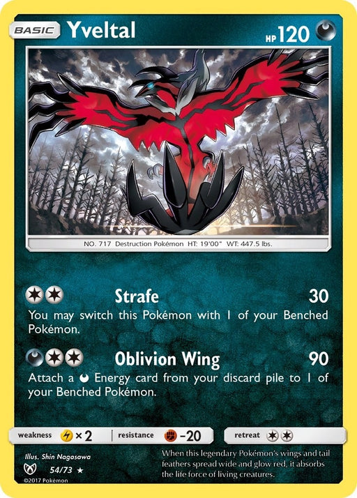 Image for Yveltal (54/73) (Holofoil) [Shining Legends] (SHL) - Pokemon