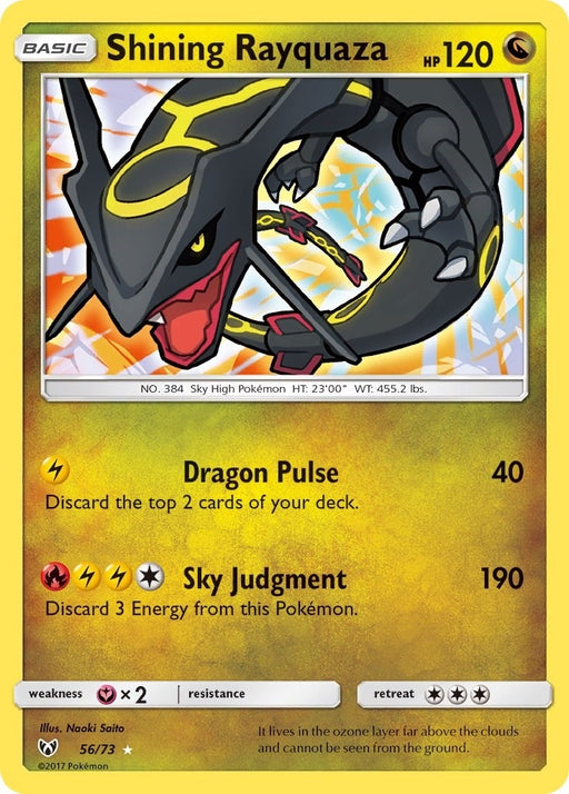 Image for Shining Rayquaza (56/73) (Holofoil) [Shining Legends] (SHL) - Pokemon