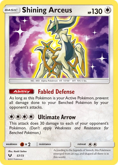 Image for Shining Arceus (57/73) (Holofoil) [Shining Legends] (SHL) - Pokemon