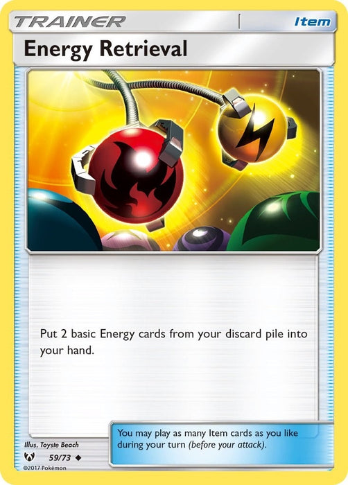 Image for Energy Retrieval (59/73) (Reverse Holofoil) [Shining Legends] (SHL) - Pokemon