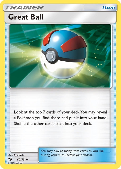 Image for Great Ball (60/73) (Reverse Holofoil) [Shining Legends] (SHL) - Pokemon