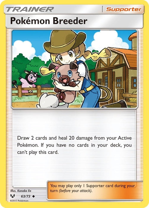 Image for Pokemon Breeder (63/73) (Reverse Holofoil) [Shining Legends] (SHL) - Pokemon