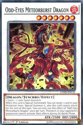 Odd-Eyes Meteorburst Dragon (LEDD-ENC31) 1st Edition [Legendary Dragon Decks]