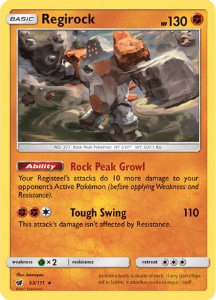 Regirock (53/111) [Sun & Moon: Crimson Invasion]