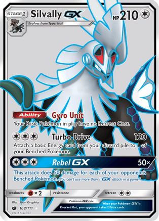 Silvally GX (108/111) [Sun & Moon: Crimson Invasion]