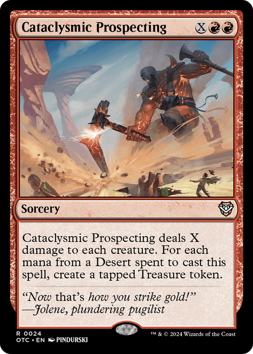 Cataclysmic Prospecting [OTC-024] Foil - Outlaws of Thunder Junction Commander