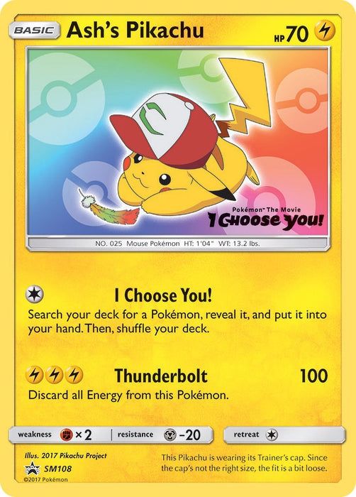 Image for Ash's Pikachu - SM108 (SM108) [SM Promos] - Pokemon