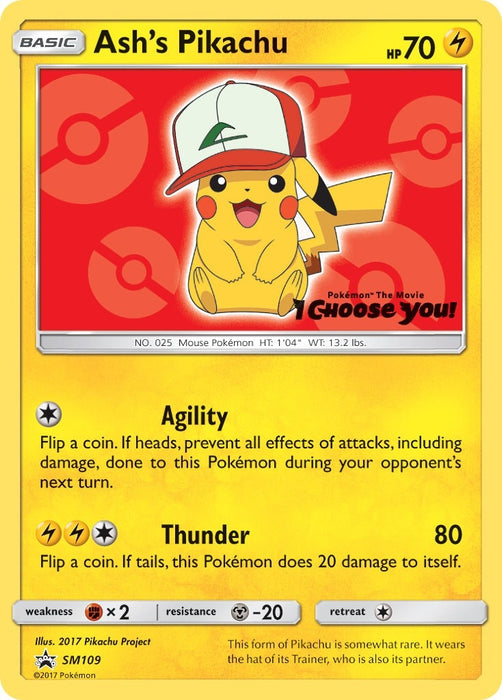 Image for Ash's Pikachu - SM109 (SM109) [SM Promos] - Pokemon