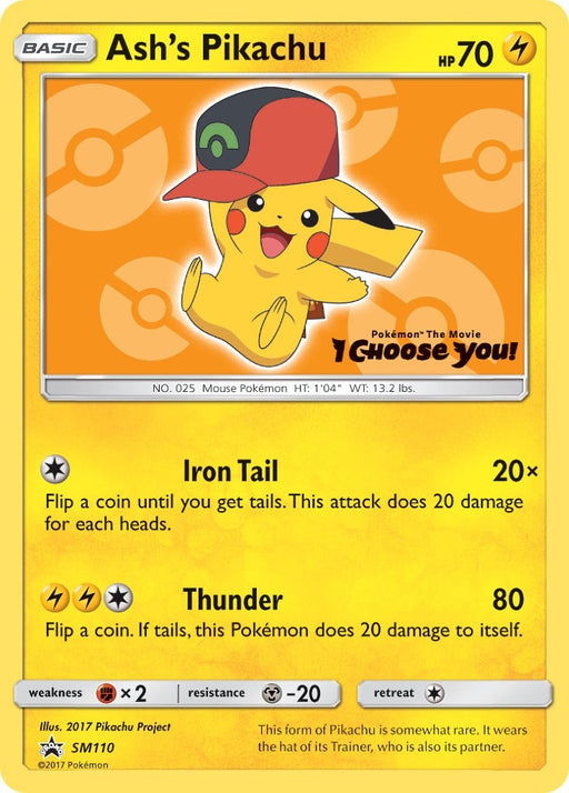 Image for Ash's Pikachu - SM110 (SM110) [SM Promos] - Pokemon