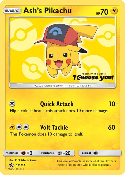 Image for Ash's Pikachu - SM111 (SM111) [SM Promos] - Pokemon