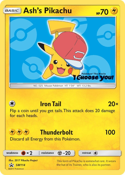 Image for Ash's Pikachu - SM114 (SM114) [SM Promos] - Pokemon