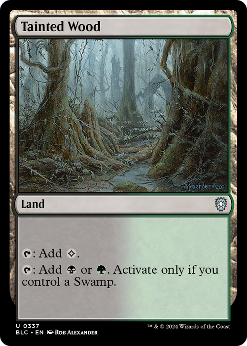 Tainted Wood [BLC-337] - Bloomburrow Commander