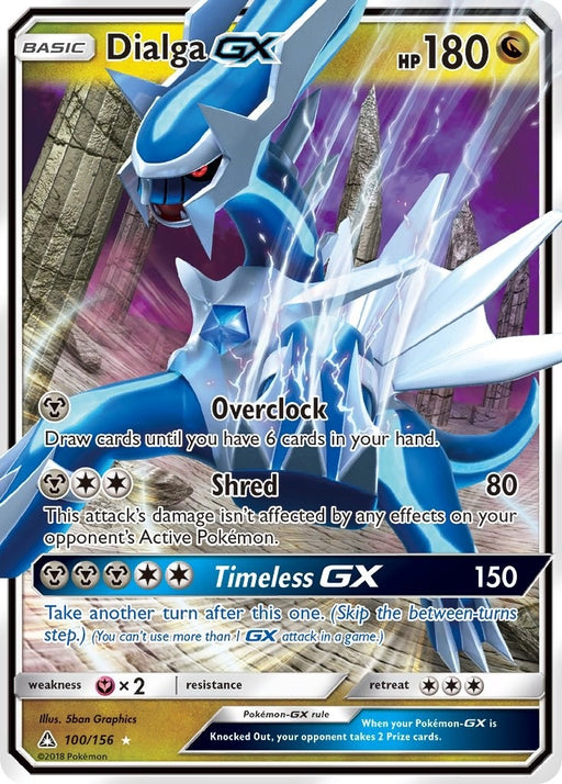 Image for Dialga GX (100/156) (Holofoil) [SM - Ultra Prism] - Pokemon