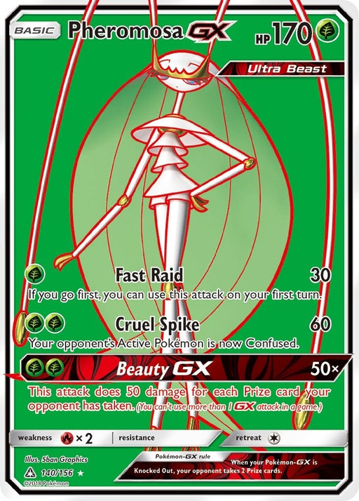 Image for Pheromosa GX (Full Art) (140/156) (Holofoil) [SM - Ultra Prism] - Pokemon