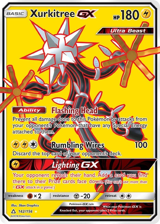 Image for Xurkitree GX (Full Art) (142/156) (Holofoil) [SM - Ultra Prism] - Pokemon