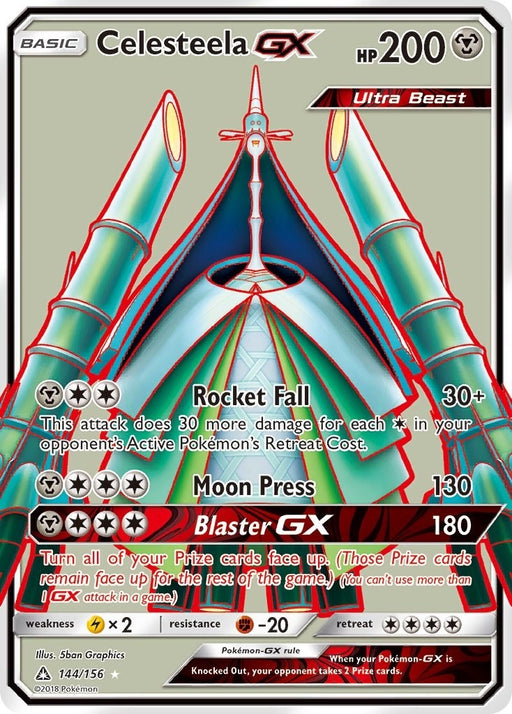 Image for Celesteela GX (Full Art) (144/156) (Holofoil) [SM - Ultra Prism] - Pokemon