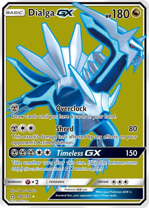 Image for Dialga GX (Full Art) (146/156) (Holofoil) [SM - Ultra Prism] - Pokemon