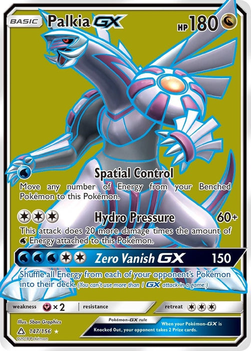Image for Palkia GX (Full Art) (147/156) (Holofoil) [SM - Ultra Prism] - Pokemon