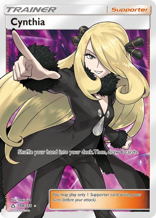 Image for Cynthia (Full Art) (148/156) (Holofoil) [SM - Ultra Prism] - Pokemon