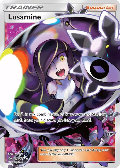 Image for Lusamine (Full Art) (153/156) (Holofoil) [SM - Ultra Prism] - Pokemon