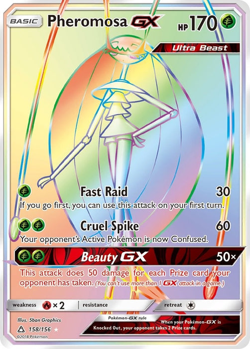 Image for Pheromosa GX (Secret Rare) (158/156) (Holofoil) [SM - Ultra Prism] - Pokemon