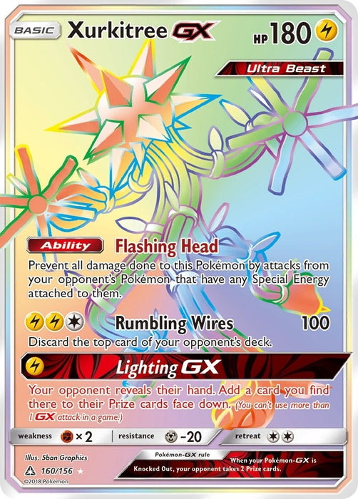 Image for Xurkitree GX (Secret Rare) (160/156) (Holofoil) [SM - Ultra Prism] - Pokemon