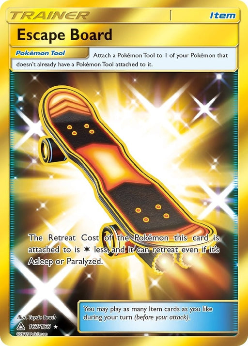 Image for Escape Board (Secret Rare) (167/156) (Holofoil) [SM - Ultra Prism] - Pokemon