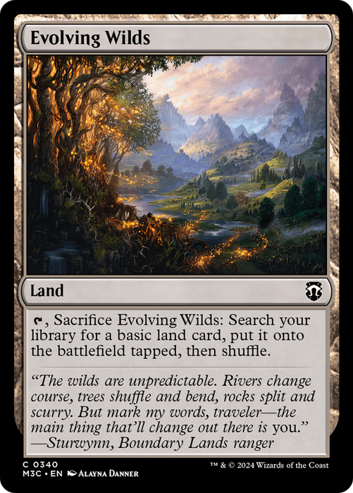 Evolving Wilds [M3C-340] - Modern Horizons 3 Commander