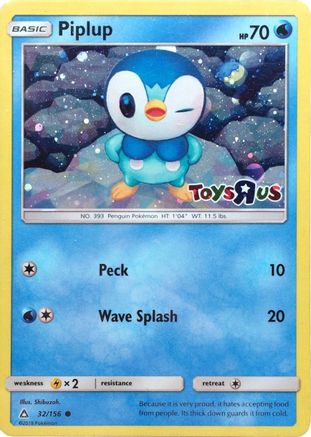 Piplup (32/156) (Toys R Us Promo) [Sun & Moon: Ultra Prism]