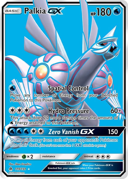 Image for Palkia GX (Full Art) (119/131) (Holofoil) [SM - Forbidden Light] - Pokemon