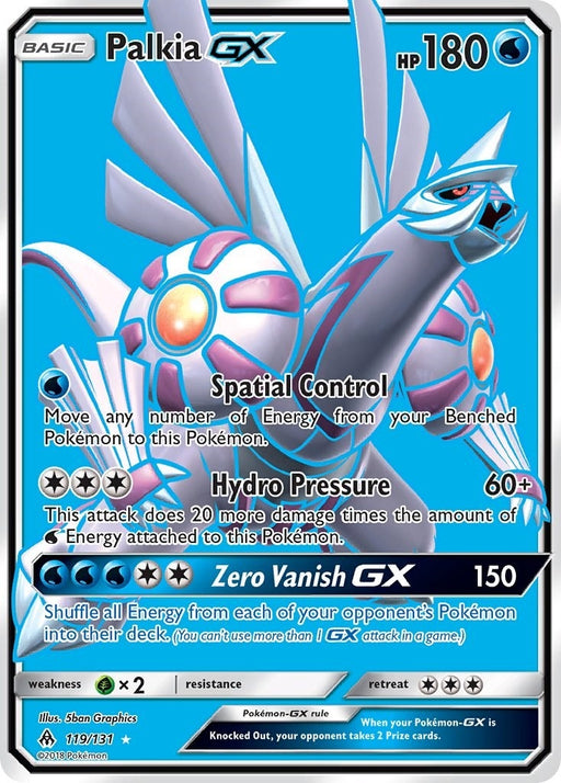 Image for Palkia GX (Full Art) (119/131) (Holofoil) [SM - Forbidden Light] - Pokemon