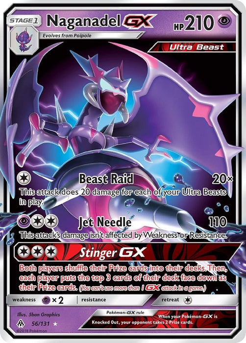 Image for Naganadel GX (56/131) (Holofoil) [SM - Forbidden Light] - Pokemon