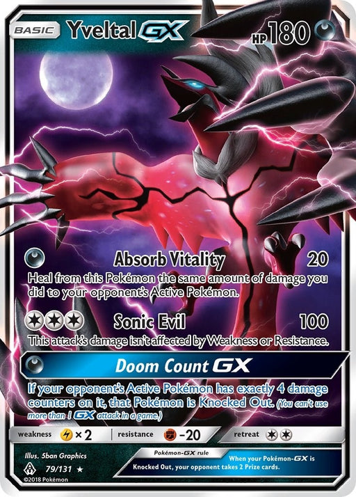 Image for Yveltal GX (79/131) (Holofoil) [SM - Forbidden Light] - Pokemon