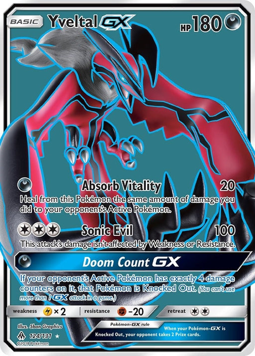 Image for Yveltal GX (Full Art) (124/131) (Holofoil) [SM - Forbidden Light] - Pokemon