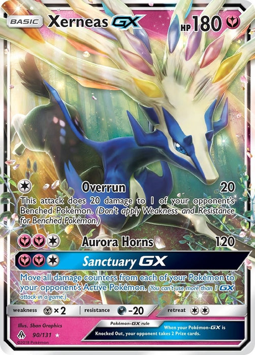 Image for Xerneas GX (90/131) (Holofoil) [SM - Forbidden Light] - Pokemon