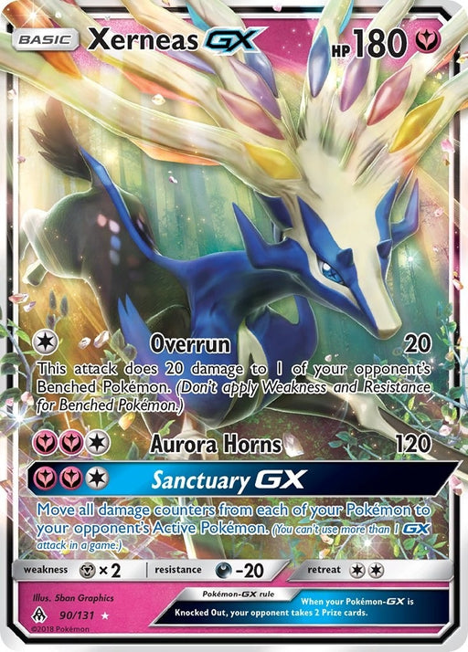Image for Xerneas GX (90/131) (Holofoil) [SM - Forbidden Light] - Pokemon