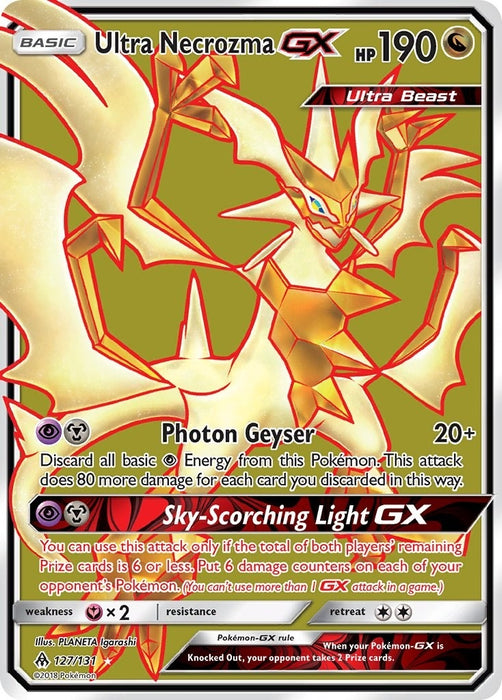 Image for Ultra Necrozma GX (Full Art) (127/131) (Holofoil) [SM - Forbidden Light] - Pokemon