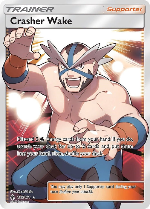 Image for Crasher Wake (Full Art) (129/131) (Holofoil) [SM - Forbidden Light] - Pokemon