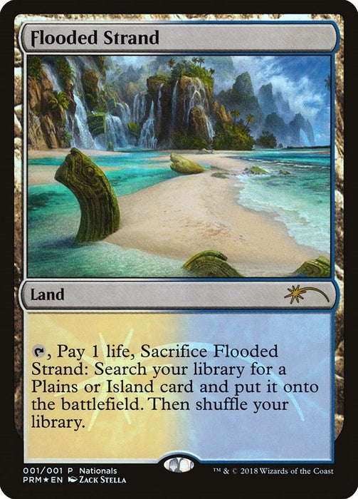 Image for Flooded Strand (1) (Foil) [Unique and Miscellaneous Promos] - Magic: The Gathering