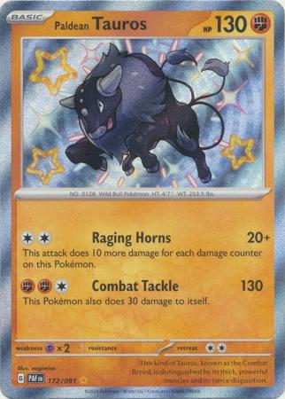 Paldean Tauros (172/091) [Scarlet & Violet: Paldean Fates]