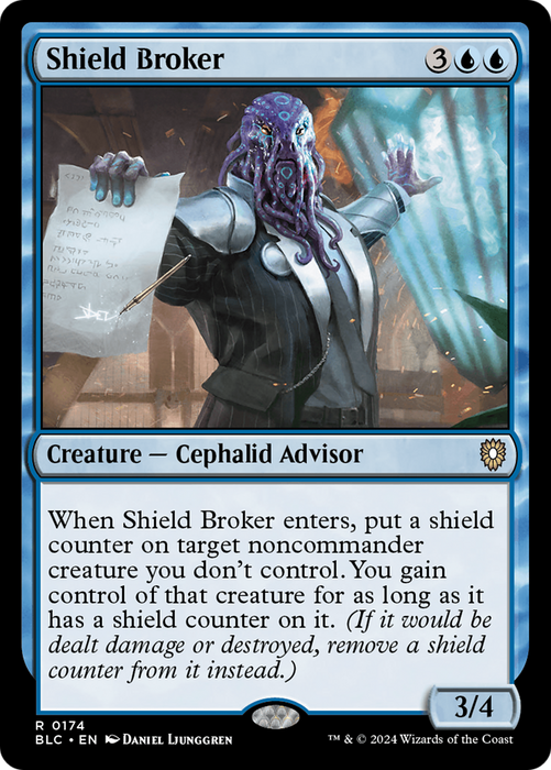 Shield Broker [BLC-174] - Bloomburrow Commander