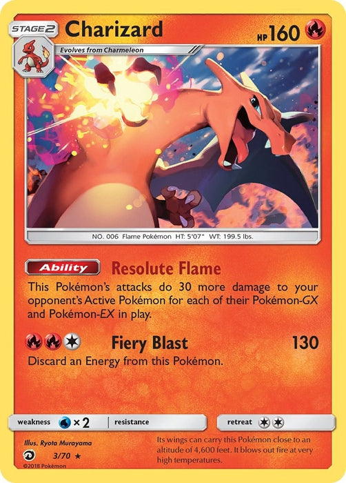 Image for Charizard (3/70) (Reverse Holofoil) [Dragon Majesty] - Pokemon