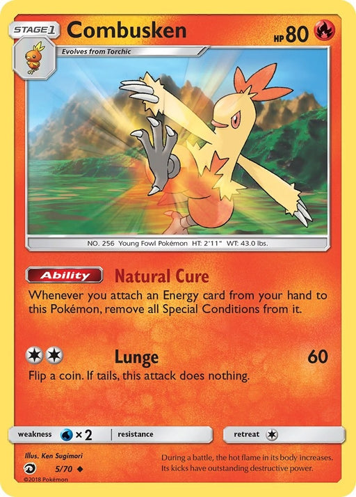Image for Combusken (5/70) (Reverse Holofoil) [Dragon Majesty] - Pokemon