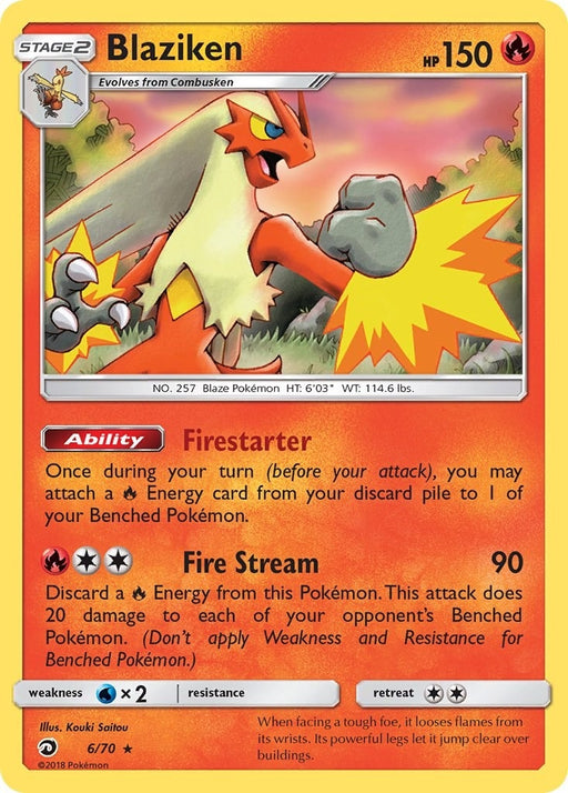 Image for Blaziken (6/70) (Reverse Holofoil) [Dragon Majesty] - Pokemon