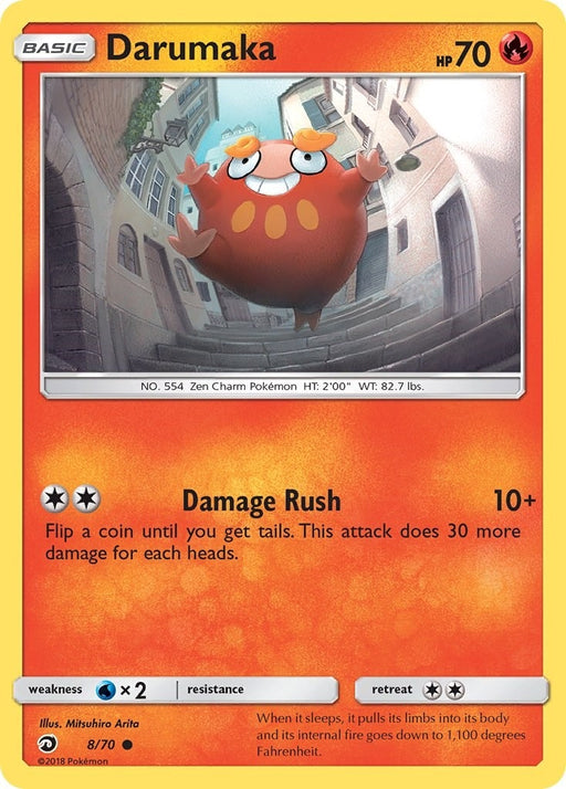Image for Darumaka (8/70) (Reverse Holofoil) [Dragon Majesty] - Pokemon